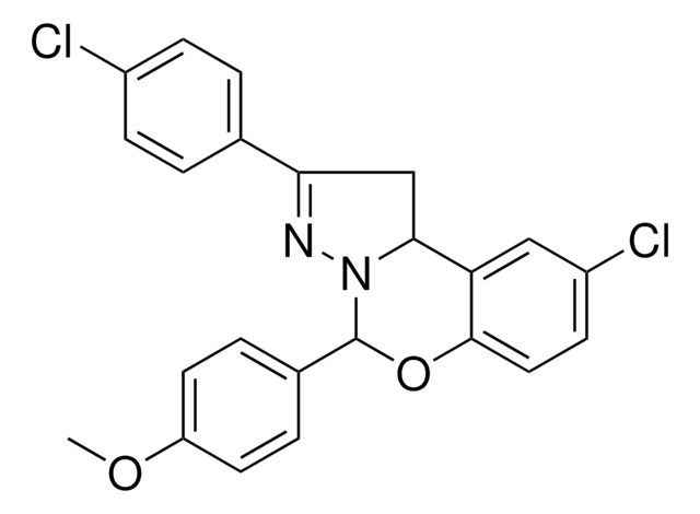 4-[9-CHLORO-2-(4-CHLOROPHENYL)-1,10B-DIHYDROPYRAZOLO[1,5-C][1,3]BENZOXAZIN-5-YL]PHENYL METHYL ETHER AldrichCPR