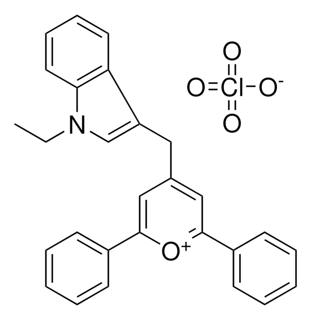 4-((1-ETHYL-1H-INDOL-3-YL)METHYL)-2,6-DIPHENYLPYRYLIUM PERCHLORATE AldrichCPR