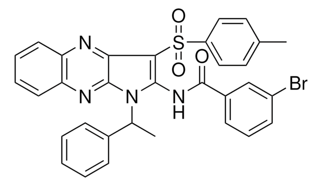 3-BROMO-N-[3-[(4-METHYLPHENYL)SULFONYL]-1-(1-PHENYLETHYL)-1H-PYRROLO[2,3-B]QUINOXALIN-2-YL]BENZAMIDE AldrichCPR