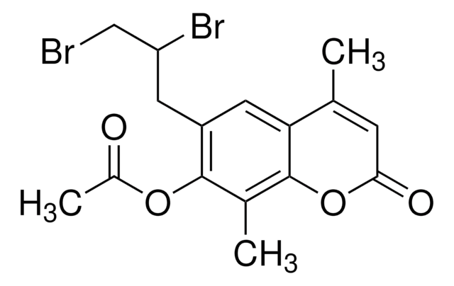 7-Acetoxy-6-(2,3-dibromopropyl)-4,8-dimethylcoumarin 97%