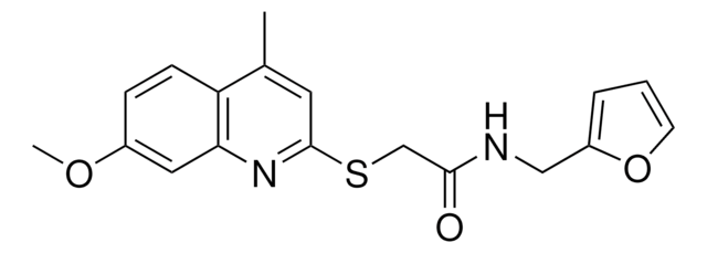 N-(2-FURYLMETHYL)-2-[(7-METHOXY-4-METHYL-2-QUINOLINYL)SULFANYL]ACETAMIDE AldrichCPR