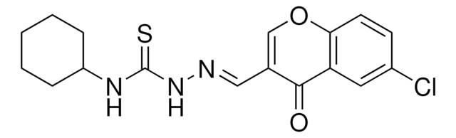 6-CHLORO-4-OXO-4H-CHROMENE-3-CARBALDEHYDE N-CYCLOHEXYLTHIOSEMICARBAZONE AldrichCPR