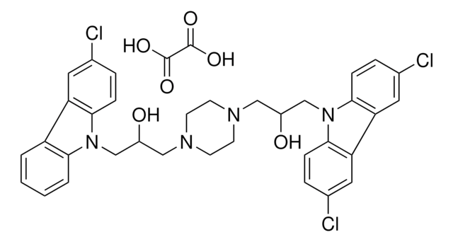 1-(3-CHLORO-9H-CARBAZOL-9-YL)-3-(4-(3-(3,6-DICHLORO-9H-CARBAZOL-9-YL)-2-HYDROXYPROPYL)PIPERAZIN-1-YL)PROPAN-2-OL OXALATE AldrichCPR