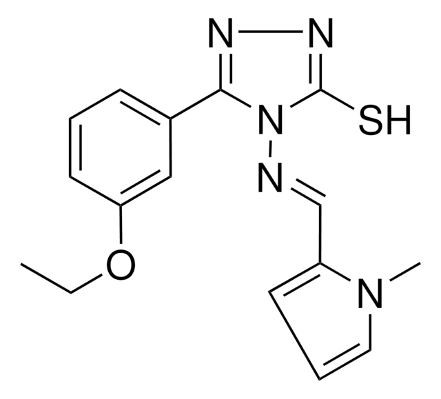 5-(3-ETHOXYPHENYL)-4-{[(E)-(1-METHYL-1H-PYRROL-2-YL)METHYLIDENE]AMINO}-4H-1,2,4-TRIAZOL-3-YL HYDROSULFIDE AldrichCPR