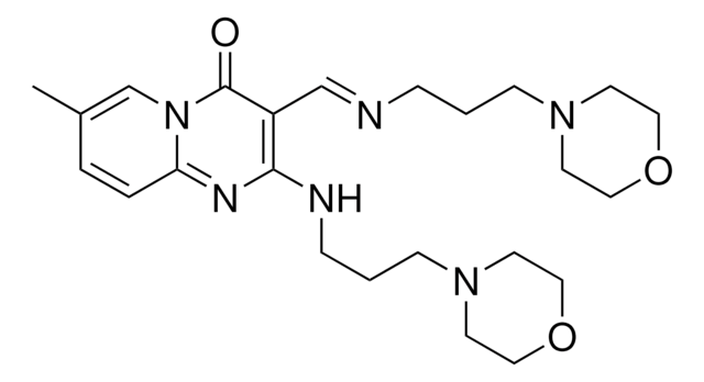 7-METHYL-2-{[3-(4-MORPHOLINYL)PROPYL]AMINO}-3-((E)-{[(E)-3-(4-MORPHOLINYL)PROPYL]IMINO}METHYL)-4H-PYRIDO[1,2-A]PYRIMIDIN-4-ONE AldrichCPR