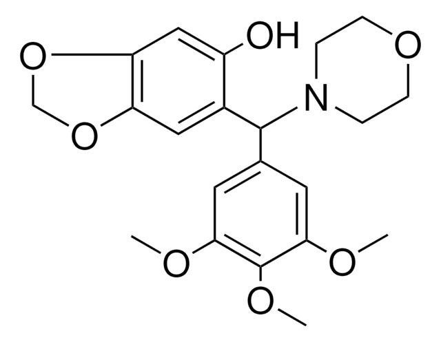 6-(MORPHOLIN-4-YL-(3,4,5-TRIMETHOXY-PHENYL)-METHYL)-BENZO(1,3)DIOXOL-5-OL AldrichCPR