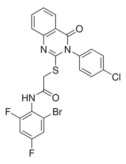 N-(2-BROMO-4,6-DIFLUOROPHENYL)-2-{[3-(4-CHLOROPHENYL)-4-OXO-3,4-DIHYDRO-2-QUINAZOLINYL]SULFANYL}ACETAMIDE AldrichCPR