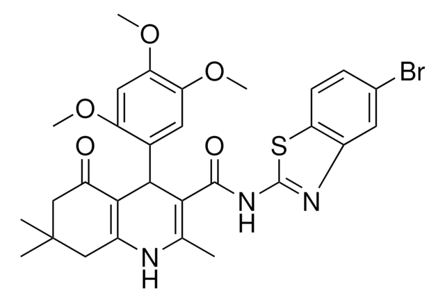 N-(5-BROMO-1,3-BENZOTHIAZOL-2-YL)-2,7,7-TRIMETHYL-5-OXO-4-(2,4,5-TRIMETHOXYPHENYL)-1,4,5,6,7,8-HEXAHYDRO-3-QUINOLINECARBOXAMIDE AldrichCPR