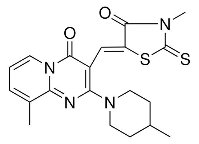 9-METHYL-3-[(Z)-(3-METHYL-4-OXO-2-THIOXO-1,3-THIAZOLIDIN-5-YLIDENE)METHYL]-2-(4-METHYL-1-PIPERIDINYL)-4H-PYRIDO[1,2-A]PYRIMIDIN-4-ONE AldrichCPR