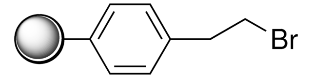 Polystyrene A-Br suitable for peptide synthesis, extent of labeling: 0.8-1.2&#160;mmol/g Br loading