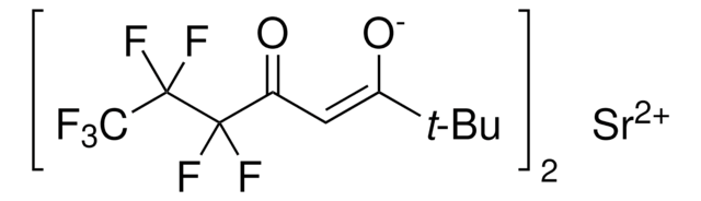 Strontium bis(6,6,7,7,8,8,8-heptafluoro-2,2-dimethyl-3,5-octanedionate) 99.99% trace metals basis