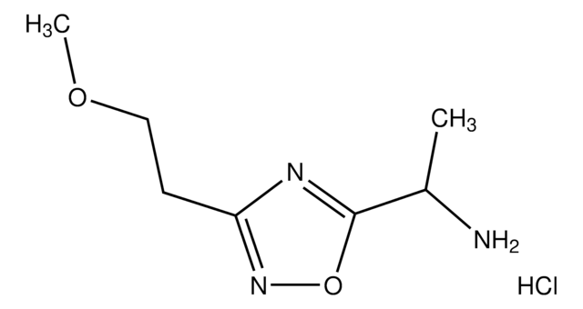 {1-[3-(2-Methoxyethyl)-1,2,4-oxadiazol-5-yl]ethyl}amine hydrochloride AldrichCPR