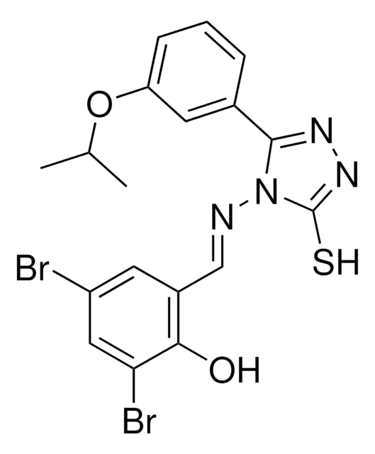 2,4-DIBROMO-6-((E)-{[3-(3-ISOPROPOXYPHENYL)-5-SULFANYL-4H-1,2,4-TRIAZOL-4-YL]IMINO}METHYL)PHENOL AldrichCPR