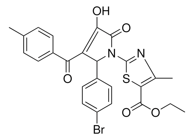 ETHYL 2-[2-(4-BROMOPHENYL)-4-HYDROXY-3-(4-METHYLBENZOYL)-5-OXO-2,5-DIHYDRO-1H-PYRROL-1-YL]-4-METHYL-1,3-THIAZOLE-5-CARBOXYLATE AldrichCPR