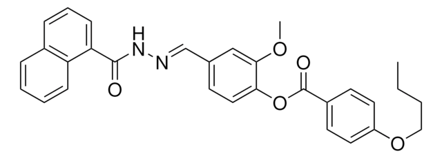 2-METHOXY-4-(2-(1-NAPHTHOYL)CARBOHYDRAZONOYL)PHENYL 4-BUTOXYBENZOATE AldrichCPR