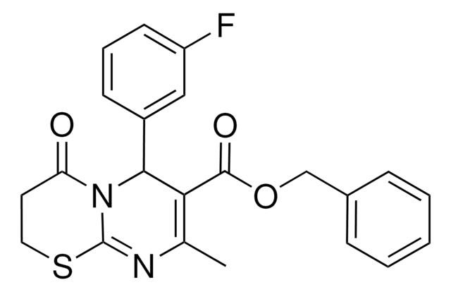 BENZYL 6-(3-FLUOROPHENYL)-8-METHYL-4-OXO-3,4-DIHYDRO-2H,6H-PYRIMIDO[2,1-B][1,3]THIAZINE-7-CARBOXYLATE AldrichCPR