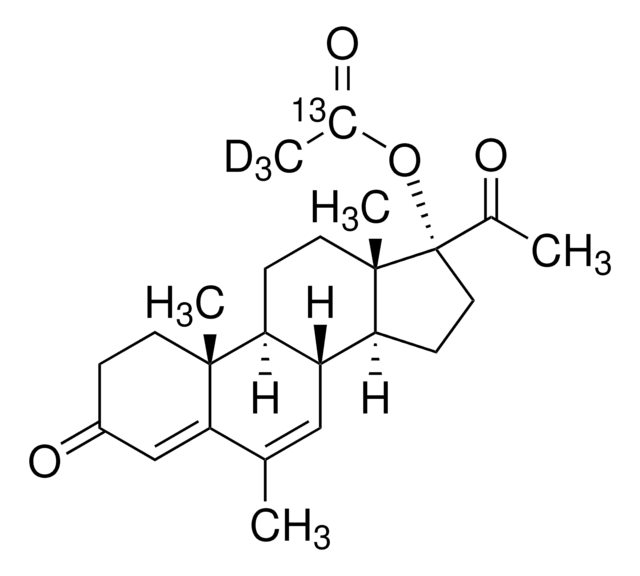 17&#945;-(Acetoxy-1-13C,2,2,2-d3)-6-methyl-4,6-pregnadiene-3,20-dione 99 atom % 13C, 99 atom % D