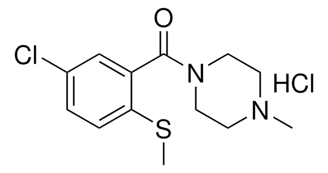 (5-CL-2-METHYLSULFANYL-PHENYL)-(4-ME-PIPERAZIN-1-YL)-METHANONE, HYDROCHLORIDE AldrichCPR