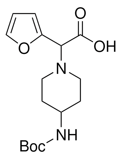 2-(4-Boc-aminopiperidin-1-yl)-2-(furan-2-yl)acetic acid 97%