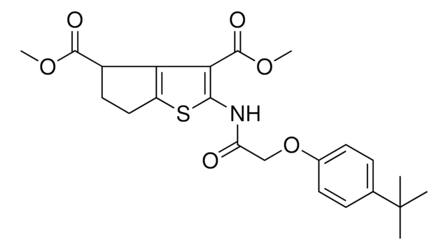 DIMETHYL 2-{[(4-TERT-BUTYLPHENOXY)ACETYL]AMINO}-5,6-DIHYDRO-4H-CYCLOPENTA[B]THIOPHENE-3,4-DICARBOXYLATE AldrichCPR