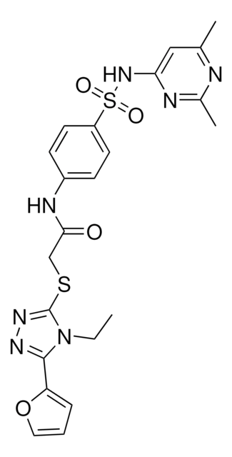 N-(4-{[(2,6-DIMETHYL-4-PYRIMIDINYL)AMINO]SULFONYL}PHENYL)-2-{[4-ETHYL-5-(2-FURYL)-4H-1,2,4-TRIAZOL-3-YL]SULFANYL}ACETAMIDE AldrichCPR