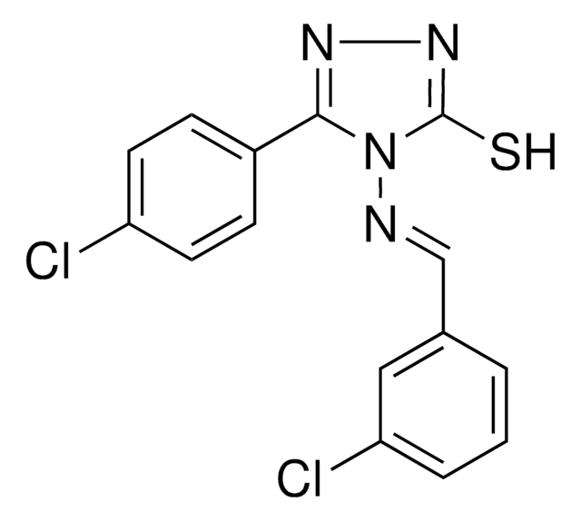 4-((3-CHLOROBENZYLIDENE)AMINO)-5-(4-CHLOROPHENYL)-4H-1,2,4-TRIAZOLE-3-THIOL AldrichCPR