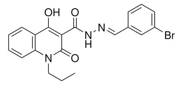 N'-(3-BROMOBENZYLIDENE)-4-HO-2-OXO-1-PR-1,2-DIHYDRO-3-QUINOLINECARBOHYDRAZIDE AldrichCPR