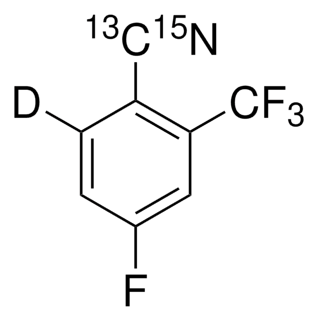 4-Fluoro-2-trifluoromethyl benzo-6-d1-nitrile-13C, 15N 99 atom % 13C, 98 atom % D, 98 atom % 15N, 97% (CP)