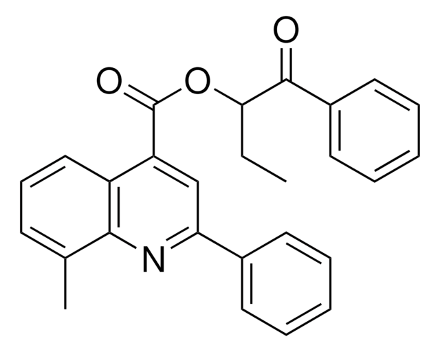 1-BENZOYLPROPYL 8-METHYL-2-PHENYL-4-QUINOLINECARBOXYLATE AldrichCPR