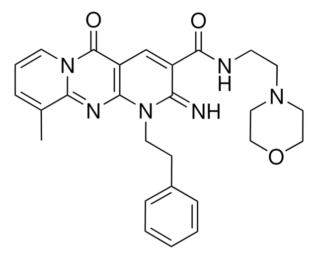 2-IMINO-10-METHYL-N-[2-(4-MORPHOLINYL)ETHYL]-5-OXO-1-(2-PHENYLETHYL)-1,5-DIHYDRO-2H-DIPYRIDO[1,2-A:2,3-D]PYRIMIDINE-3-CARBOXAMIDE AldrichCPR