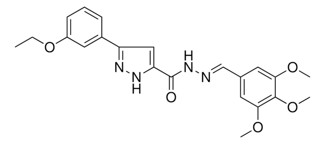 3-(3-ETHOXYPHENYL)-N'-(3,4,5-TRIMETHOXYBENZYLIDENE)-1H-PYRAZOLE-5-CARBOHYDRAZIDE AldrichCPR