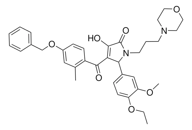 4-[4-(BENZYLOXY)-2-METHYLBENZOYL]-5-(4-ETHOXY-3-METHOXYPHENYL)-3-HYDROXY-1-[3-(4-MORPHOLINYL)PROPYL]-1,5-DIHYDRO-2H-PYRROL-2-ONE AldrichCPR