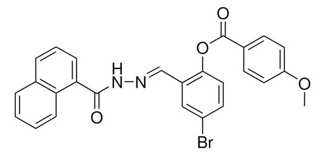 4-BROMO-2-(2-(1-NAPHTHOYL)CARBOHYDRAZONOYL)PHENYL 4-METHOXYBENZOATE AldrichCPR