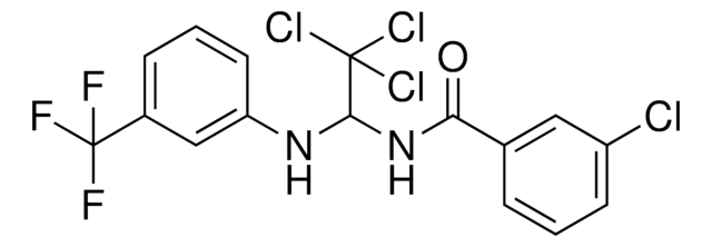 3-CHLORO-N-(2,2,2-TRICHLORO-1-(3-(TRIFLUOROMETHYL)ANILINO)ETHYL)BENZAMIDE AldrichCPR