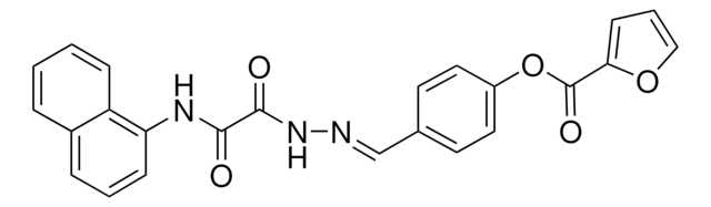 4-(2-((1-NAPHTHYLAMINO)(OXO)ACETYL)CARBOHYDRAZONOYL)PHENYL 2-FUROATE AldrichCPR