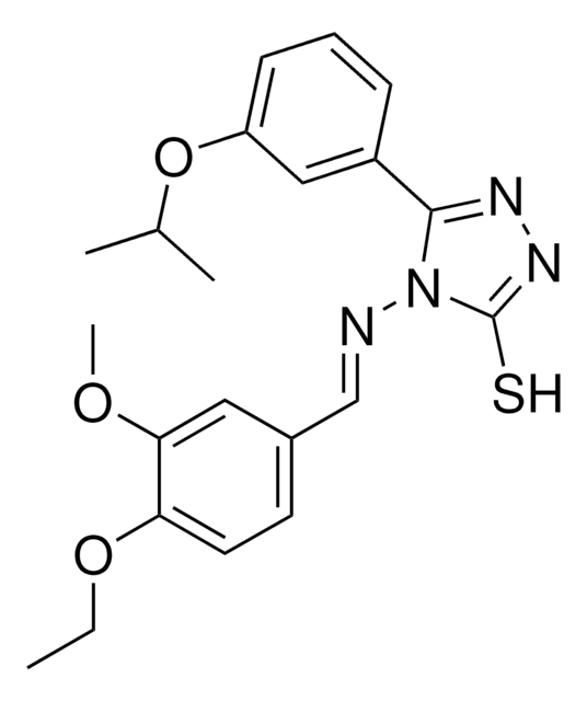 4-{[(E)-(4-ETHOXY-3-METHOXYPHENYL)METHYLIDENE]AMINO}-5-(3-ISOPROPOXYPHENYL)-4H-1,2,4-TRIAZOLE-3-THIOL AldrichCPR