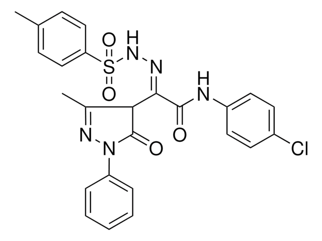 (2E)-N-(4-CHLOROPHENYL)-2-(3-METHYL-5-OXO-1-PHENYL-4,5-DIHYDRO-1H-PYRAZOL-4-YL)-2-{[(4-METHYLPHENYL)SULFONYL]HYDRAZONO}ETHANAMIDE AldrichCPR