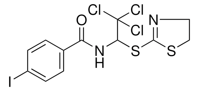 4-IODO-N-(2,2,2-TRICHLORO-1-(4,5-DIHYDRO-1,3-THIAZOL-2-YLTHIO)ETHYL)BENZAMIDE AldrichCPR