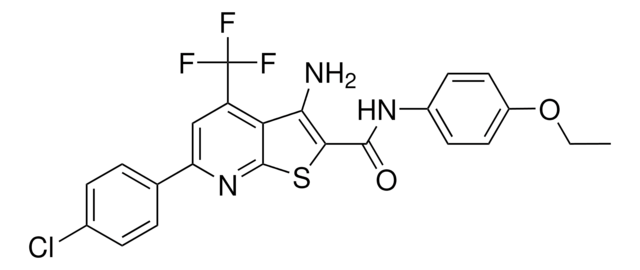 3-AMINO-6-(4-CHLOROPHENYL)-N-(4-ETHOXYPHENYL)-4-(TRIFLUOROMETHYL)THIENO[2,3-B]PYRIDINE-2-CARBOXAMIDE AldrichCPR