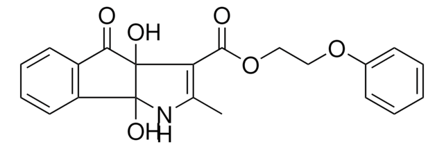 2-PHENOXYETHYL 3A,8B-DIHYDROXY-2-METHYL-4-OXO-1,3A,4,8B-TETRAHYDROINDENO[1,2-B]PYRROLE-3-CARBOXYLATE AldrichCPR