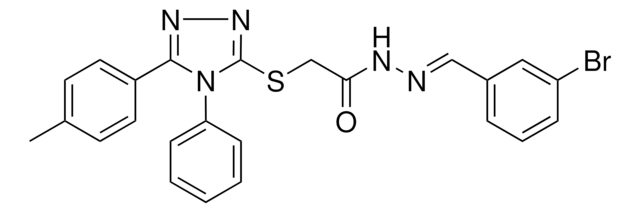 N'-[(E)-(3-BROMOPHENYL)METHYLIDENE]-2-{[5-(4-METHYLPHENYL)-4-PHENYL-4H-1,2,4-TRIAZOL-3-YL]SULFANYL}ACETOHYDRAZIDE AldrichCPR