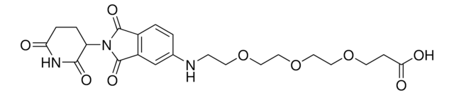 Propanoic acid, 3-[2-[2-[2-[[2-(2,6-dioxo-3-piperidinyl)-2,3-dihydro-1,3-dioxo-1H-isoindol-5-yl]amino]ethoxy]ethoxy]ethoxy]- &#8805;95%