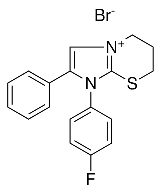 1-(4-FLUOROPHENYL)-2-PHENYL-1H,5H,6H,7H-IMIDAZO(2,1-B)(1,3)THIAZIN-4-IUM BROMIDE AldrichCPR