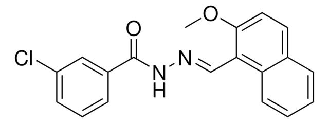 3-CHLORO-BENZOIC ACID (2-METHOXY-NAPHTHALEN-1-YLMETHYLENE)-HYDRAZIDE AldrichCPR