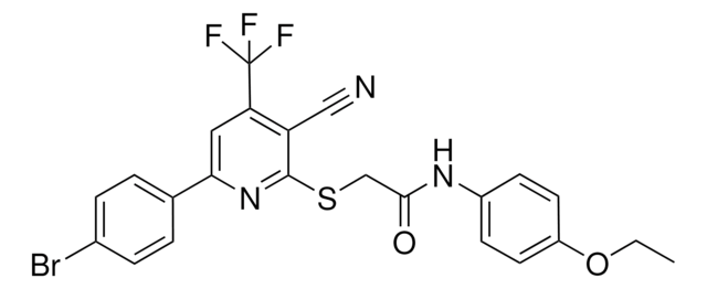 2-{[6-(4-BROMOPHENYL)-3-CYANO-4-(TRIFLUOROMETHYL)-2-PYRIDINYL]SULFANYL}-N-(4-ETHOXYPHENYL)ACETAMIDE AldrichCPR