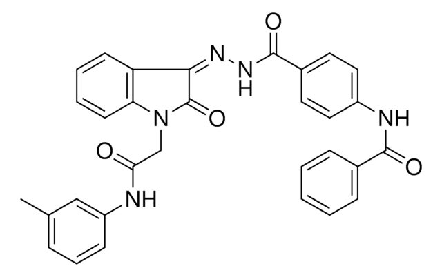 N-{4-[((2Z)-2-{2-OXO-1-[2-OXO-2-(3-TOLUIDINO)ETHYL]-1,2-DIHYDRO-3H-INDOL-3-YLIDENE}HYDRAZINO)CARBONYL]PHENYL}BENZAMIDE AldrichCPR