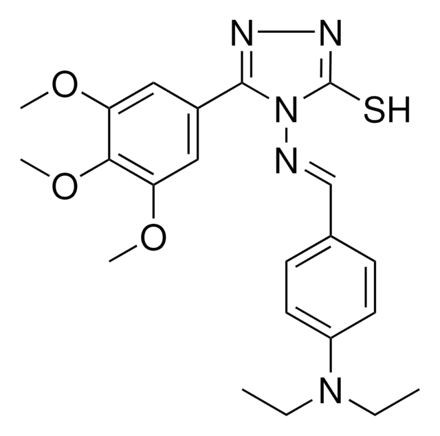 4-({(E)-[4-(DIETHYLAMINO)PHENYL]METHYLIDENE}AMINO)-5-(3,4,5-TRIMETHOXYPHENYL)-4H-1,2,4-TRIAZOLE-3-THIOL AldrichCPR