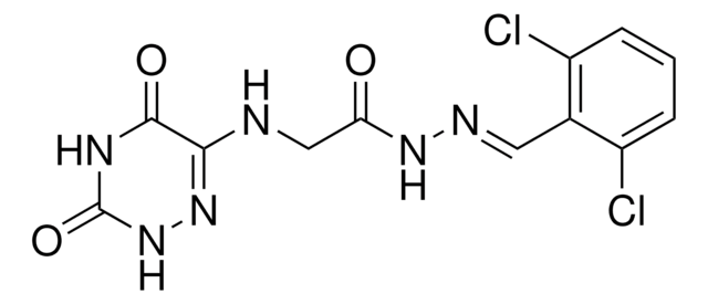 N'-[(E)-(2,6-DICHLOROPHENYL)METHYLIDENE]-2-[(3,5-DIOXO-2,3,4,5-TETRAHYDRO-1,2,4-TRIAZIN-6-YL)AMINO]ACETOHYDRAZIDE AldrichCPR