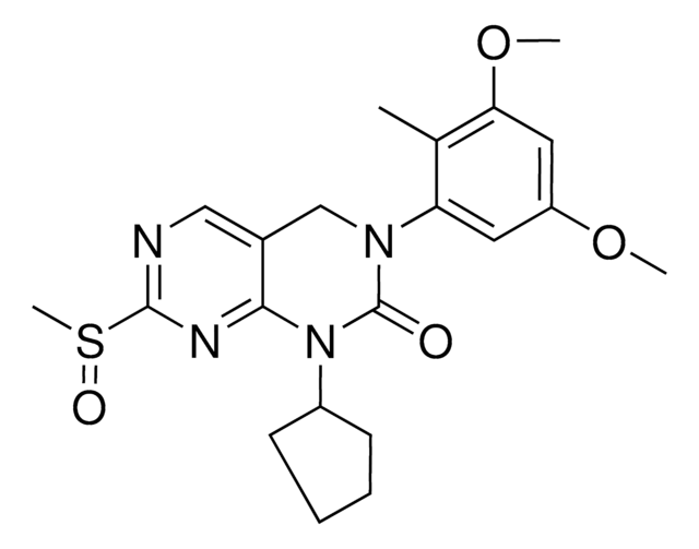 1-Cyclopentyl-3-(3,5-dimethoxy-2-methylphenyl)-7-(methylsulfinyl)-3,4-dihydropyrimido[4,5-d]pyrimidin-2(1H)-one AldrichCPR