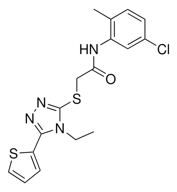 N-(5-CHLORO-2-METHYLPHENYL)-2-{[4-ETHYL-5-(2-THIENYL)-4H-1,2,4-TRIAZOL-3-YL]SULFANYL}ACETAMIDE AldrichCPR